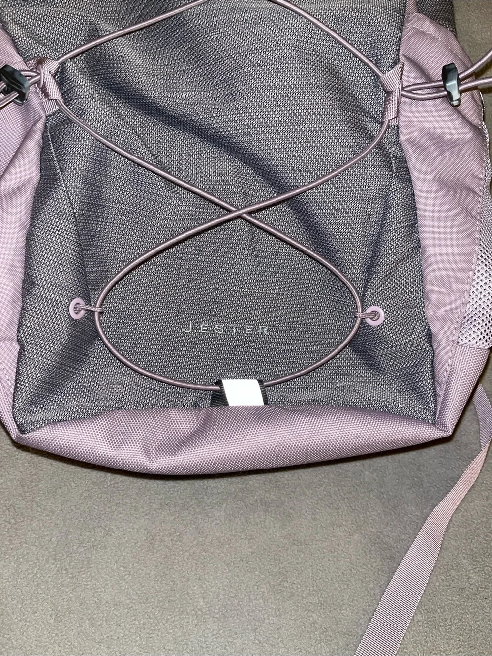 The North Face Jester Light Purple and Gray Backpack